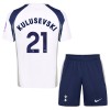 Camisola + Calções Tottenham Hotspur Kulusevski 21 Criança Equipamento 1ª 2025-26